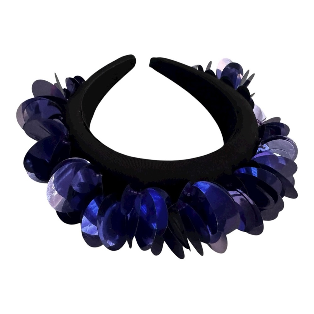 💙 ZARA Padded Sequin Headband | Size M - Picture 6 of 7